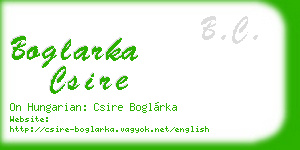 boglarka csire business card
